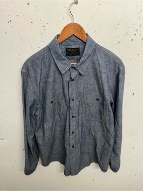 Filson chambray button up shirt